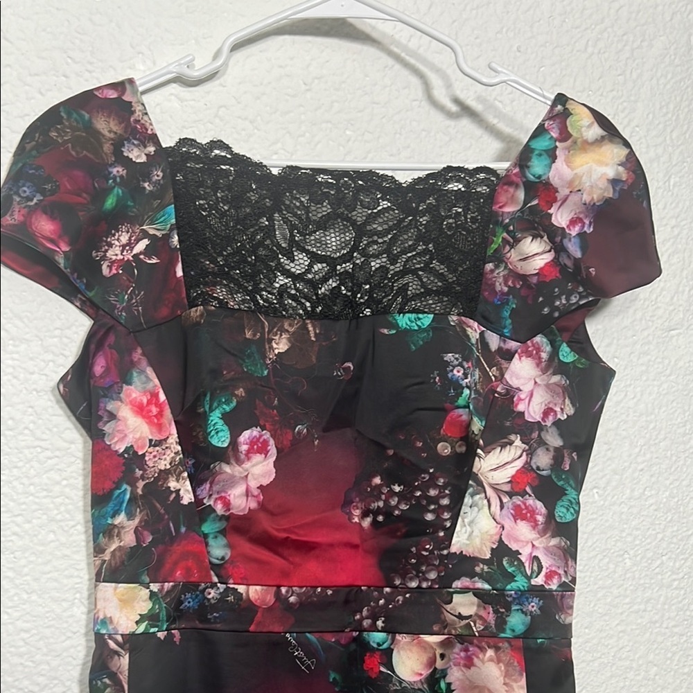 Just Cavalli - Floral Black Dress EU 44 - Picture 3 of 8